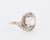 French Circa 1900 Belle Époque Ring - Tourbillon Design With Old-Cut Diamonds 18k Gold For Sale - Image 3 of 4