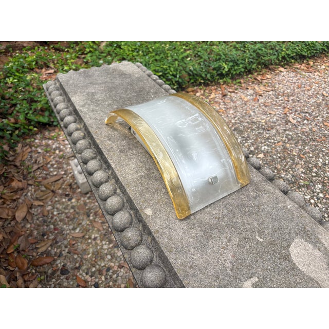 Pair of Murano Glass Sconces by Mazzega For Sale - Image 11 of 12