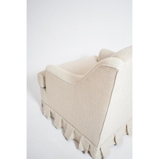 1940s Gray Fabric Fringe Lounge Chairs, 1940s, Set of 2 For Sale - Image 5 of 6