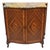 Antique French Louis XV Marble Top Demilune Dresser Commode Cabinet W/ 5 Drawers For Sale