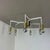 Large Brass Italian Cubic Sputnik Ceiling Light Flush Mount in the manner of Stilnovo, Gio Ponti, Italy, 1960s For Sale - Image 3 of 18