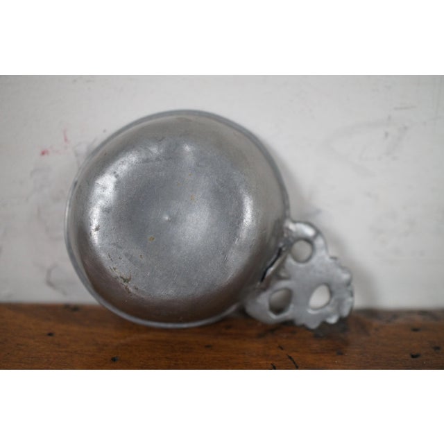 Antique 18th Century Childs Pewter Porringer Cup Bowl Porridge Dish For Sale - Image 4 of 12