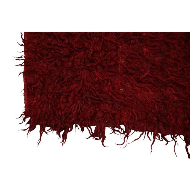 Early 21st Century Oriental Hand Knotted Rug Turkish Modern Tulu Rug 2'11" x 4'2" For Sale - Image 5 of 8