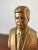 Mid-Century Modern Vintage Gold Plaster Bust of Kennedy (Jfk) For Sale - Image 3 of 12