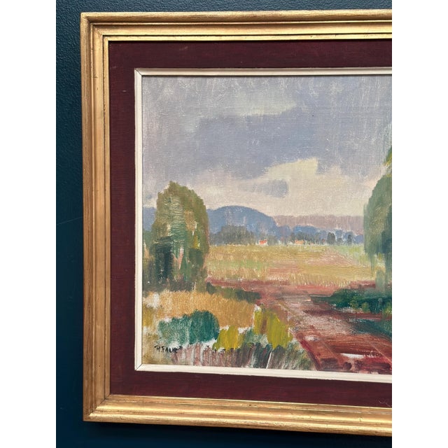 Ragnar Falk, Landscape, 1950s, Oil Painting on Canvas, Framed For Sale - Image 8 of 18