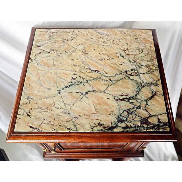 Mid 19th Century French Antique Louis XVI Style Nightstand For Sale In West Palm - Image 6 of 9