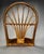 Vintage Coastal Boho Chic Arched Bamboo & Rattan Wood Wall Shelf For Sale - Image 4 of 10
