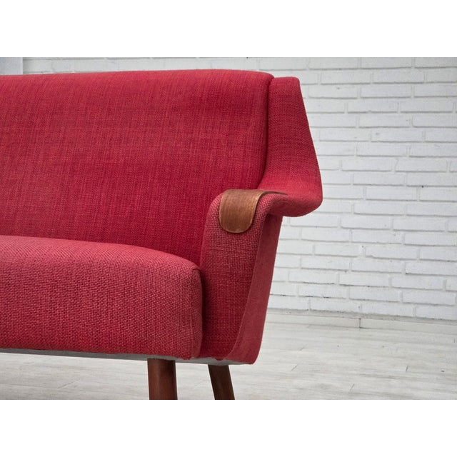 Danish 2-Seater Sofa in Furniture Fabric and Teak, 1970s For Sale - Image 12 of 18