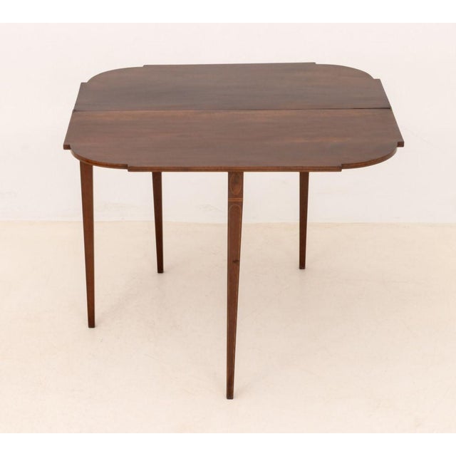 George III Style Mahogany Flip-Top Table For Sale - Image 9 of 11