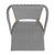 Wood Tobias 18.5 in. Seat Height Outdoor Rattan and Metal Dining Side Chair, Gray/White Dot / Natural Rattan Frame For Sale - Image 7 of 8