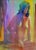 Rich rainbow of saturated color in this study of a nude figure by listed California artist M. E. "Mike" Bailey (American,...