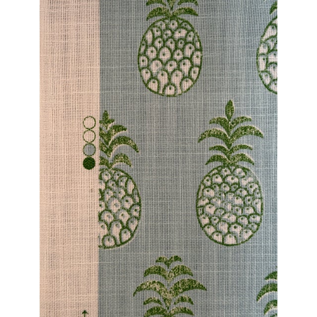 Schumacher 181020 Piña Cove Indoor Outdoor Aquamarine Fabric 2 Yards For Sale In Raleigh - Image 6 of 6