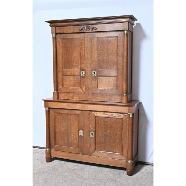 Traditional Two-Body Property Buffet in Oak For Sale - Image 3 of 18