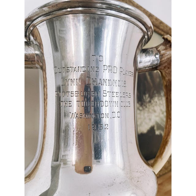 1952 Sterling Silver and Antler Touchdown Club NFL Player of the Year Trophy For Sale In New York - Image 6 of 9