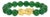 18K Yellow Gold Green Agate Beaded Bracelet with Dragon Charm For Sale