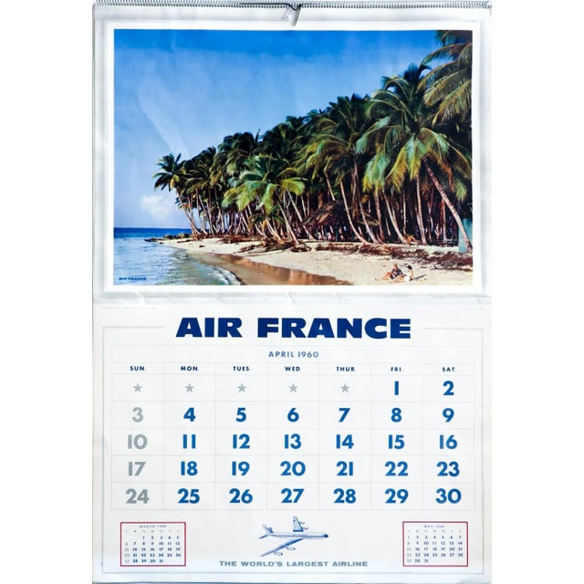 Date: 1960 Size: 17.25 x 26.75 inches About Air France: Air France has an illustrious history, as do their posters. The...
