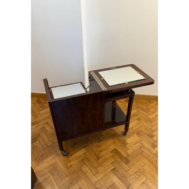 Vintage Polish Art Deco Trolley Bar, 1930s For Sale - Image 6 of 7