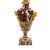 Metal French Louis XVI Style Candelabra / White-Veined Red Marble & Gilt Bronze, 1885 For Sale - Image 7 of 18