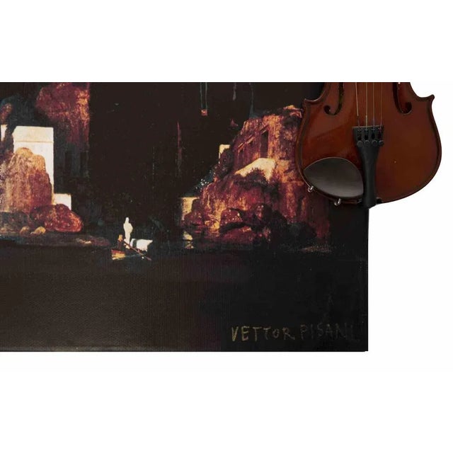 Vettor Pisani, Painting, Music and Death, Offset Print, 20th-Century For Sale - Image 5 of 6