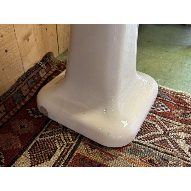 Pedestal Sink in Earthenware For Sale - Image 10 of 11