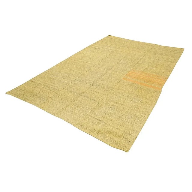 Traditional Vintage Yellow Kilim Rug For Sale - Image 3 of 7
