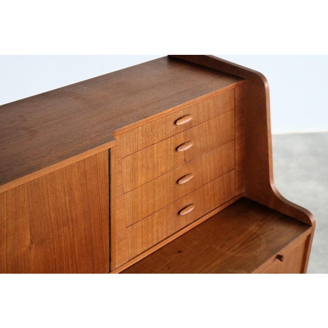 1960s Vintage Danish Secretary in Teak, 1960s For Sale - Image 5 of 11