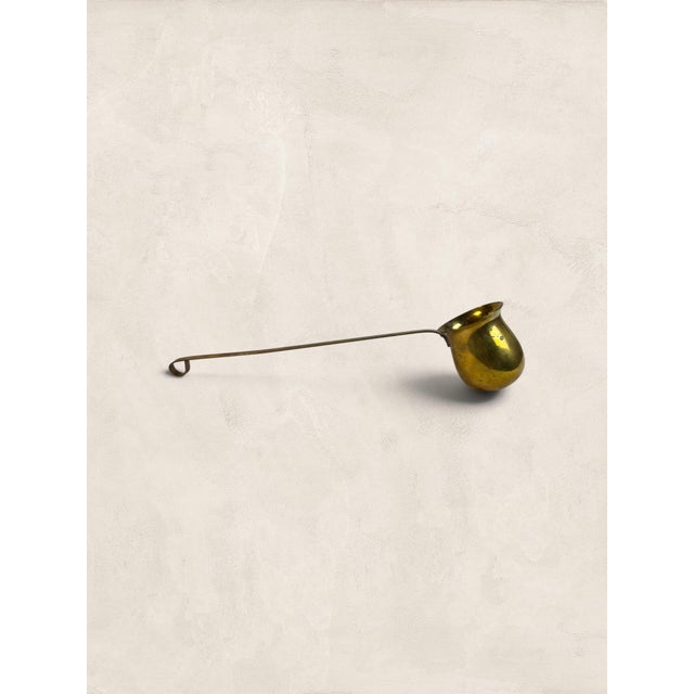 Antique English Brass Rum Spirit Ladle For Sale - Image 4 of 8