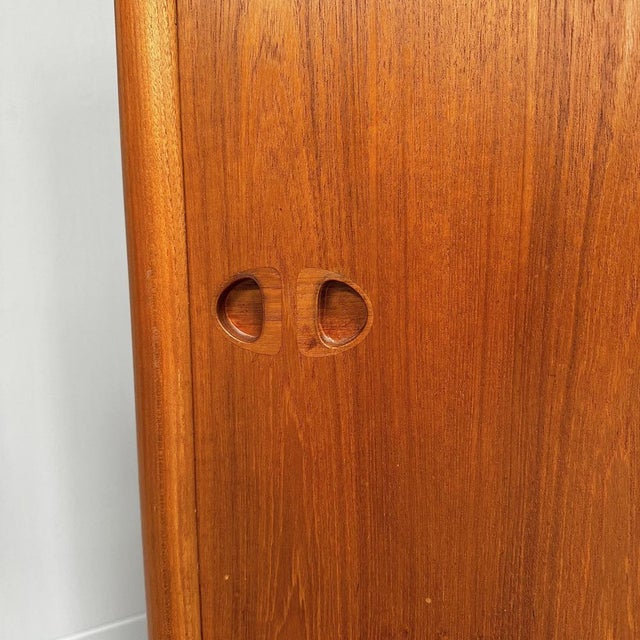 Brown Mid-Century Modern Danish Teak Highboard by H.W. Klein for Bramin, 1960s For Sale - Image 8 of 16