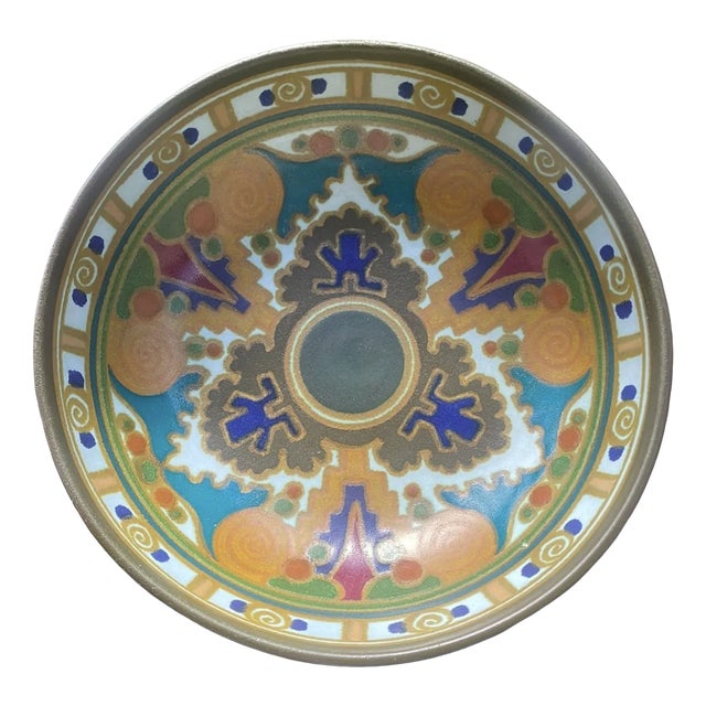 Art Deco Isolde Earthenware Bowl by Arnhemsche Fayencefabriek, Netherlands, 1920s For Sale