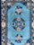 Nice little Chinese beijing rug with beautiful Chinese Art Deco design and beautiful colors with blue, entirely hand...