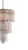 Mid-Century Modern 1960s Venini Pink and Clear Chandelier For Sale - Image 3 of 3