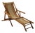 Vintage French Childrens Garden Lounger with Ottoman, 1930s For Sale