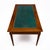 Brown French Louis XVI Provincial Oak "Bureau Plat" With Green Leather Top For Sale - Image 8 of 9