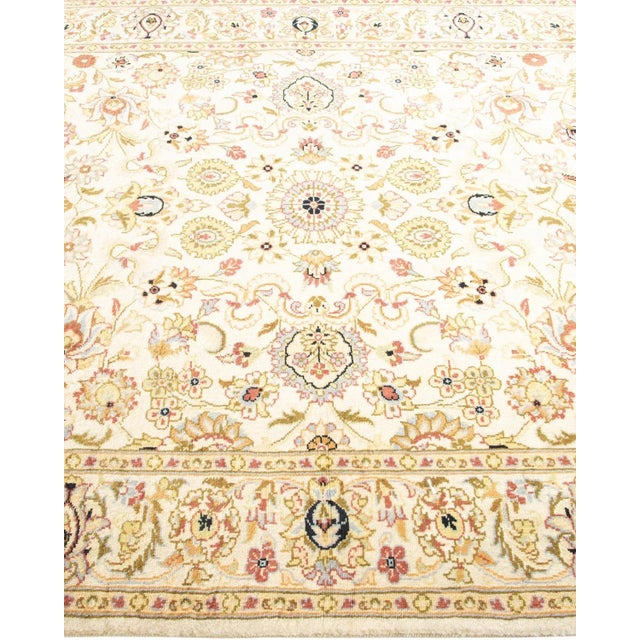 Solo Rugs Mogul, One-of-a-Kind Hand-Knotted Area Rug in Ivory, 4' 3" x 6' 5" For Sale - Image 4 of 8