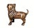Antique Brass Finish Metal Pug Dog Sculpture For Sale - Image 9 of 10