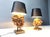 Stone Rose and Brass Table Lamps, 1970s, Set of 2 For Sale - Image 9 of 12