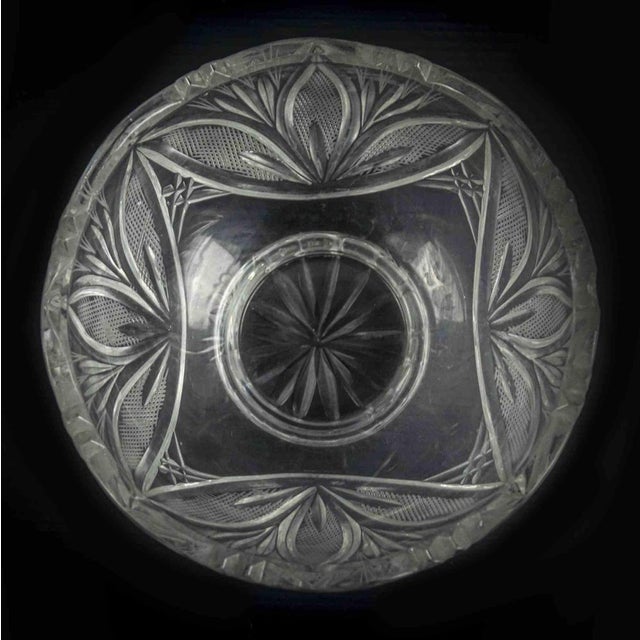 Vintage Floral Glass Candy Bowl, Italy, 1970s For Sale - Image 3 of 5