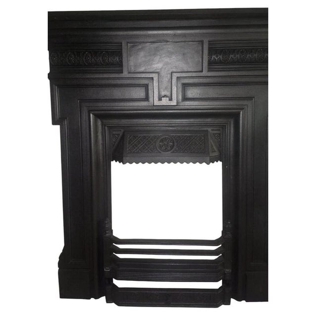 A magnificent original Victorian cast iron combination fireplace dating precisely to 1890, reclaimed from a period...