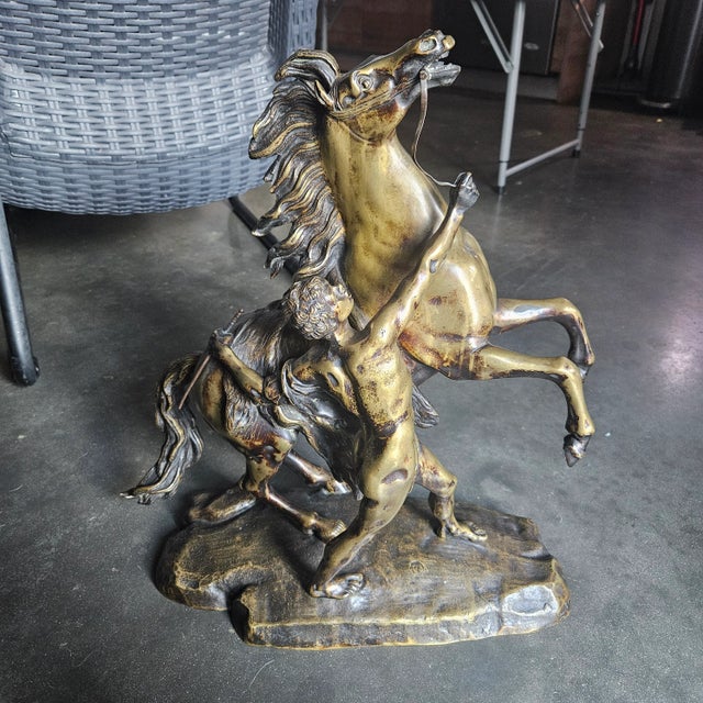 Vintage Bronze Marly Horse sold as found without damage showing normal signs of use commensurate with age