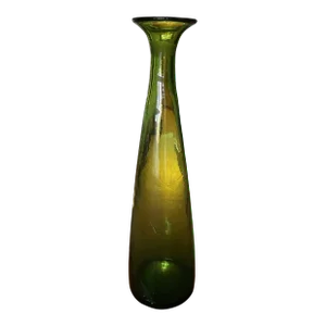 Extra Large Mid Century Blenko Glass Bottle