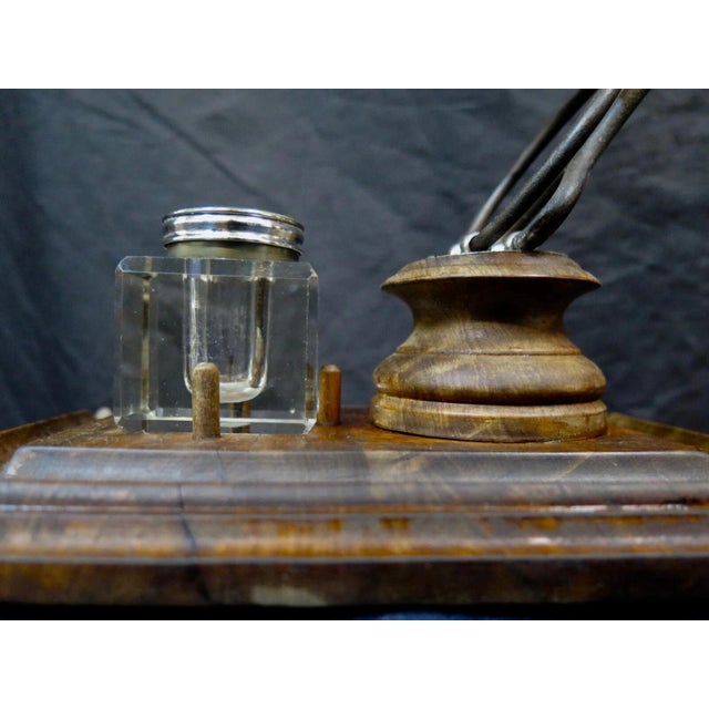 Vintage 19th Century Inkwell/Letter Holder For Sale - Image 10 of 12