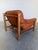 Orange Mid Century Brazilian Sergio Rodriguez Style Cognac Leather Lounge Chair For Sale - Image 8 of 12