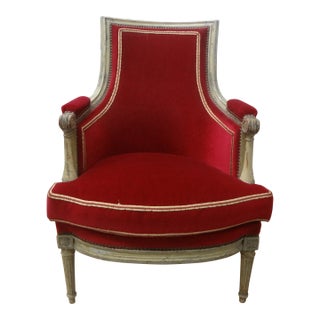 18th Century French Directoire Bergere For Sale