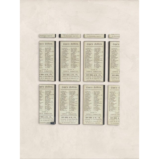 English Vintage Copes Golfers Cigarette Cards Framed Nostalgia Print For Sale - Image 3 of 3