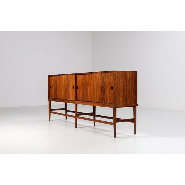 Wood Highboard or Sideboard in Rosewood, Denmark, 1967 For Sale - Image 7 of 18