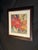 Wood Large Framed Colorful Floral Abstract Wall Art For Sale - Image 7 of 9