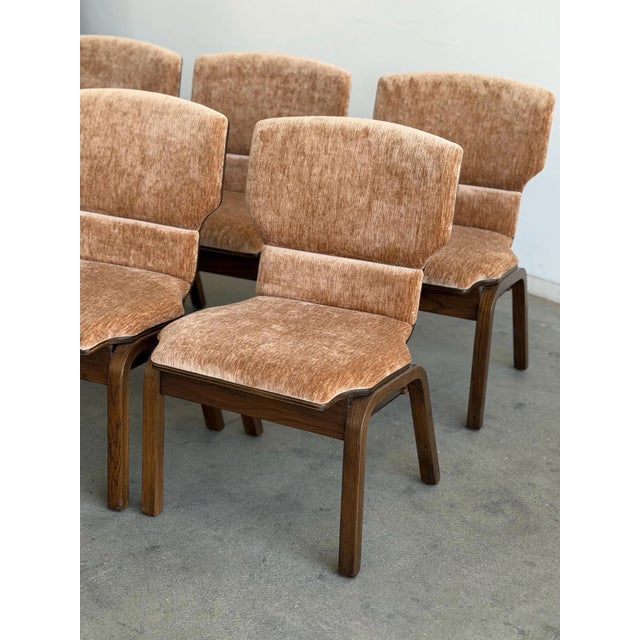 1970s Dark Oak Bentwood Dining Chairs For Sale - Image 5 of 9