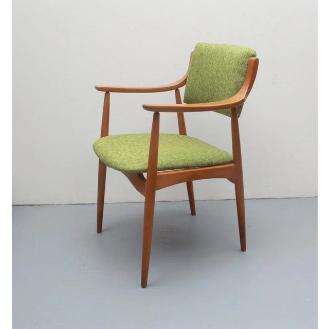 Green Fabric Armchair, 1965 For Sale - Image 10 of 13