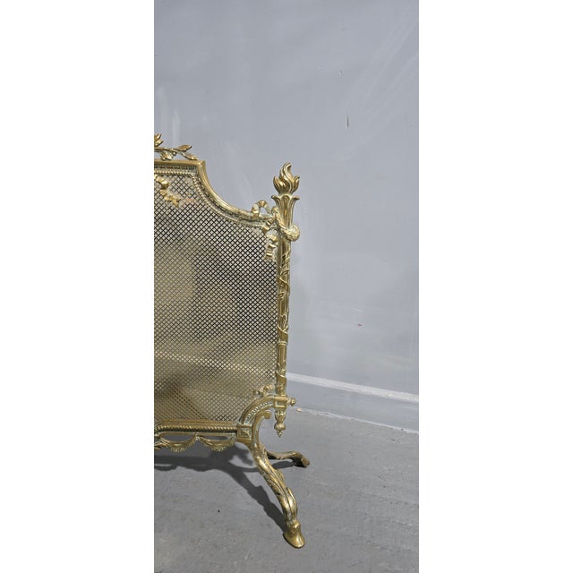 Victorian Gilt Brass Fire Guard, 1880 For Sale - Image 3 of 9