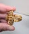 1960s Vintage 1960s Signed Napier Goldtone Faux-Turquoise Adjustable Cocktail Ring For Sale - Image 5 of 14